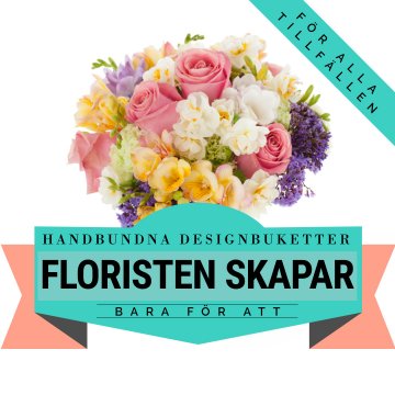 Låt floristen skapa en sommarbukett med blommor i milda, ljuva färger! Ett alternativ hos Florister i Sverige